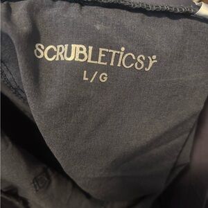 Scrubletics Black Medical Scrub bottoms - L/G